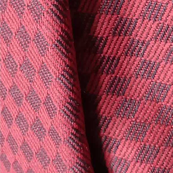 Upholstery or Tailoring Fabric by The Yard 116" x 54" Cherry Red Diamond Pattern - Picture 6 of 6